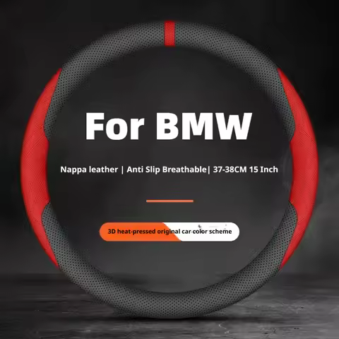 For Bmw Car Steering Wheel Cover Ultra Thin Comfort Grip 15 Inch Fit E46 F20 E87 E39 E91 G20 F31 E93