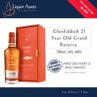 Glenfiddich 21 Year Old Grand Reserva Single Malt Scotch Whisky 700ml 40% ABV with Box