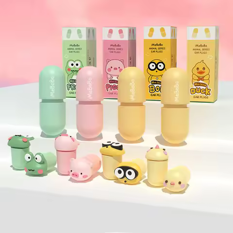 1 Pair Cartoon Anime Earplugs Anti-noise Anti Snoring Sleep Aid Traveling Ear Plugs Sleeping Ear Plu