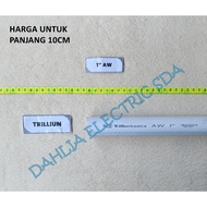 1" AW PVC Pipe 10CM LENGTH TRILLION