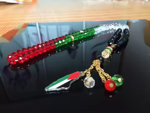 Palestine Flag tesbih keychain bracelet Prayer beads Rosary tasbih car-home-office hanging masbaha m