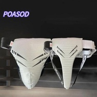 MAYSHOW Groin Cup, Thickening Polyester Cloth Groin Guard, Practical PU Leather Groin Protection Gea