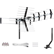 Five Star Outdoor HDTV Antenna up to 200 Mile Long Range, Attic or Roof Mount, Digital OTA Antenna f