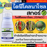 สกอร์ 250ซีซี (ไดฟีโนโคลนาโซล) ป้องกันกำจัดโรคพืชราสนิมขาว