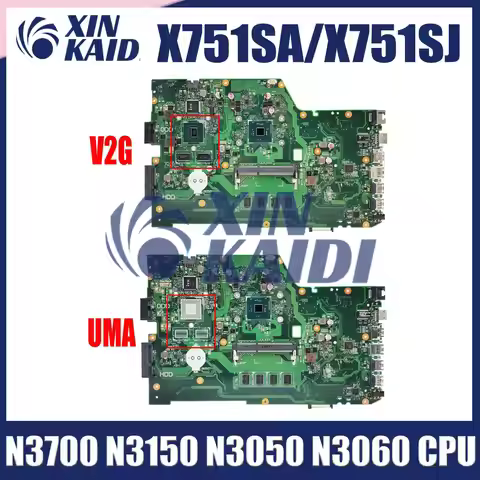 X751SA Motherboard for Asus X751S X751SJ X751SV X751SA Laptop Mainboard Intel N3050 N3060 N3700 Proc