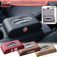 Fiat Car Leather Tissue Box Holder Car Storage High Quality Car Accessories For Fiat Uno Toro 500 Br