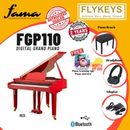 [FAMA]Flykeys FGP110 88-Key Digital Electric Grand Piano (FGP-110 / FGP 110) - Red