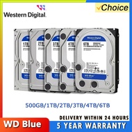 WD | WD BLUE 4TB 6TB 3.5" Hard Drive Disk SATA III 5400 RPM 500GB 1T 2TB HD Hard disk For Monitoring