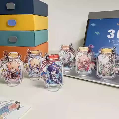Genshin Impact Acrylic Standee & Keychain (Scaramouche, Lumine, Nahida, Aether) Affordable Gift for 