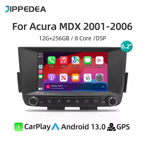 For Acura MDX 2001-2006 Android 13.0 Wireless CarPlay 4G WiFi Bluetooth GPS Navigation Stereo Car Ra