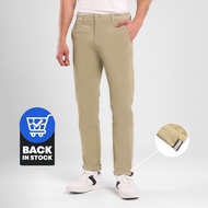 EDWIN JEANS - Men's Slim Fit Chinos Trousers FERANDO KHAKY Men's Selvedge Accent Chino Pants
