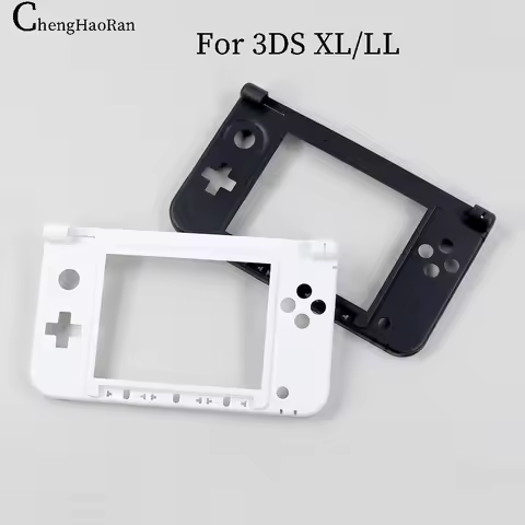 ChengHaoRan 1 PC For 3DSXL LL Shell C-frame Screen Frame LCD Frame New Black And White Color 15.4 * 