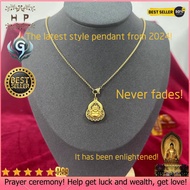 Gold store with the same sand gold Maitreya Buddha pendant diy jewelry accessories copper money Buddha pendant pendant necklace