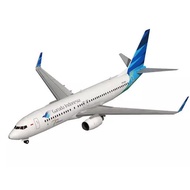 1:100 Indonesian Airlines Boeing 737-800 aircraft paper model, DIY Assembly gift Model