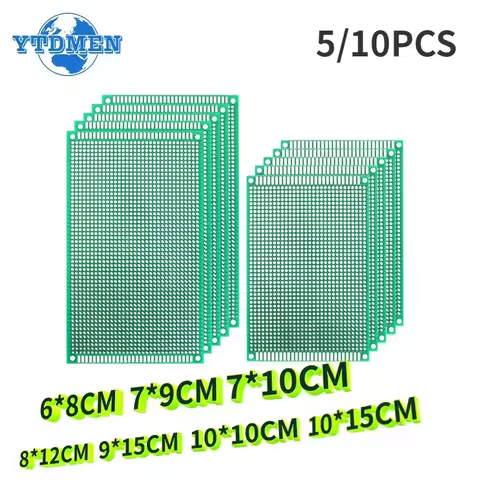 PCB Prototype Board Double Sided Protoboard Universal Circuit Main Boards Green DIY Electronic Kit