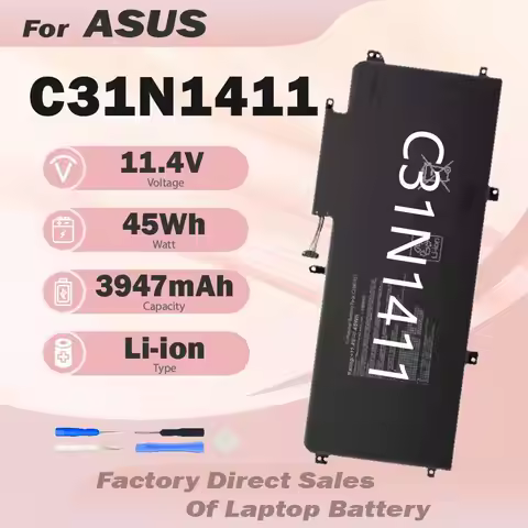 C31N1411 High Quality Battery for ASUS ZenBook U Series UX305 Compatible with UX305F UX305C UX305CA 