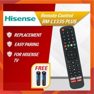 Hisense TV Remote RM-L1335 PLUS Alat Kawalan Jauh Televisyen L1335V Netflix Youtube  1 Google Play