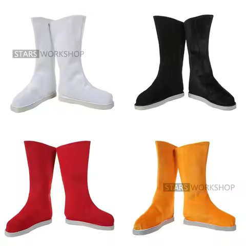 Chinese Traditional Ancient Hanfu Performance Shoes Boots For Adult Kids Peking Opera Folk Dancing Q