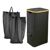 110L Recycling Bin for Kitchen Indoor Home Indoor Recycle Bins with Lid for Bottles Cans Glass Plast