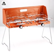 Outdoor gas stove double stove fierce fire stove portable portable portable gas stove