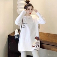 Casual Long-Sleeved T Plus Velvet White Shirt Women 25 Autumn Winter Layered Plain Cotton Inner Butt