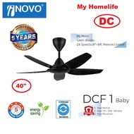 INOVO REGAIR  DCF 1 BABY MATT BLACK CEILING FAN / 40 INCH BABY FAN / KIPAS ANGIN (NON RETURNABLE)