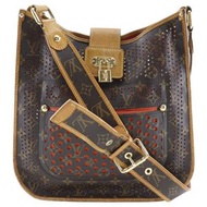 Pre-owned LOUIS VUITTON Musette Shoulder Bag M95174 x Monogram Perforated, Made in France, 2006, Bro