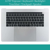 Topcase UK For book Pro A1707 GE US ES Backlight Top Case Palm Rest Keyboard Touchbar