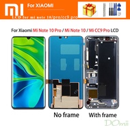 AMOLED จอแสดงผลหน้าจอสัมผัสหน้าจอดิจิตอล Xiaomi MI Note 10 Note10 Pro สำหรับ Xiaomi Note10 Cc9 Pro L