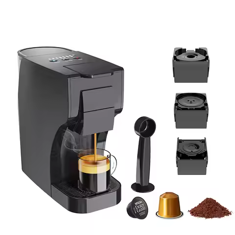 3 in 1 Multifunction Espresso Machine Nespresso Capsule Coffee Machine Maker for Home Use