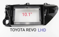 กรอบจอแอนดรอยด์ หน้ากากวิทยุ หน้ากากวิทยุรถยนต์ TOYOTA HILUX REVO ROCCO (LHD) พวงมาลัยซ้าย ปี 2015-2023 สำหรับเปลี่ยนจอ Android 10"