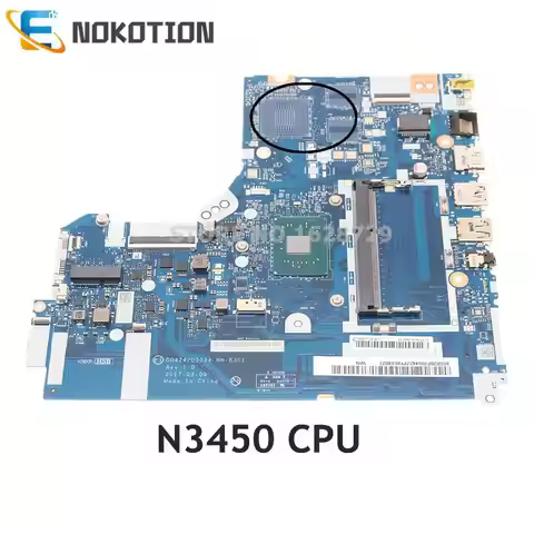NOKOTION For Lenovo IdeaPad 320-15IAP Laptop Motherboard 15.6 Inch N3350 N3450 CPU DDR4 5B20P20648 D
