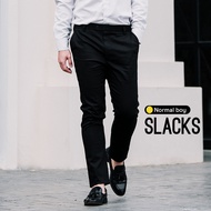 กางเกงขายาวสแล็ค ผ้ายืด ทรงกระบอกเล็ก (Slim-fit) เอว 28-42 by Normal Boy