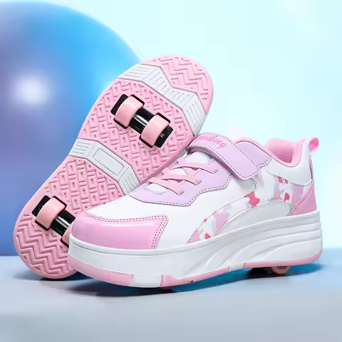 Roller Skate Shoes Kids Snickers With Wheels Children Rollerskates Fashion Outdoor Sports Shoes Girl