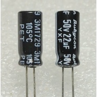 Rubycon YXF 22uf 50v capacitor