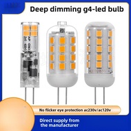 [AC220V] G4 LED Corn Light 220V Deep Dimming No Strobe G4led Bulb 2835 Crystal Light 3W