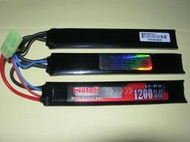 【槍工坊】國產 11.1V 1200MAH 15C 長 三胞胎 鋰電池 已認證(G&G KWA VFC LCT)