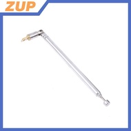 ZUP 48/64cm 6 Section Metal Full-Channel Am Fm Radio Telescopic Antenna 360 Degree Rotating Antenna 