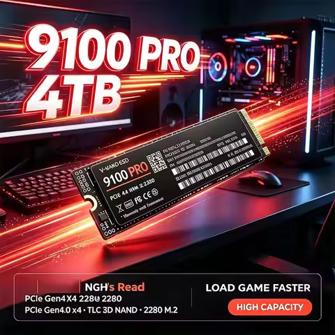 9100 PRO PCIe3.0 M.2 2280 NVMe SSD Upto High‑Speed Internal SSD 500GB 4TB For Gaming Laptop Desktop