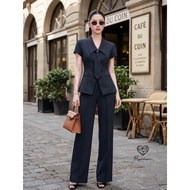 PISAMAI BRAND STRIPED CEO PANTS SET WITH NECKTIE CD135