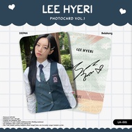 PHOTOCARD LATEST COLLECTION ACTOR LEE HYERI VOL.1 UNOFFICIAL LAMINATED GLOSSY FRONT BACK THICK MATER