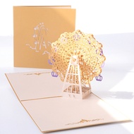 Birthday greeting card 3d three dimensional custom writing advanced sense to send male and female fr