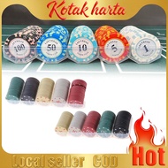Game Chips Texas Poker Chips/Casino Mahjong Card Coins Set/Mahjong Chips/Special Cards/Cards Hold'em