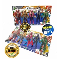 Power Rangers Miniature Robot Toy 5 Pcs No.698B - Super Rangers RM Robot Toys