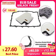 TRANSPEED 10L60 Auto Transmission Oil Filter 24290800 24294355 & Oil Pan Gasket For Cadillac CT5 CT6