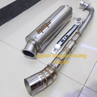 KNALPOT RACING MASTER RACING NEW JP TITANIUM FULL SYSTEM BEBEK SERIES. KNALPOT RACING MASTER RACING