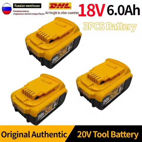 Original 6.0Ah 20V Battery For DeWalt replaceable DCF892 DCF845 DCB184 DCB200 DCF850 DCF911 DCD800 D