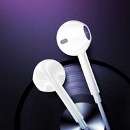 Earphone Kabel Ergonomic Headset 3.5mm with Mic Handsfree Musik Telepon Jernih In-Ear Bass Earphone
