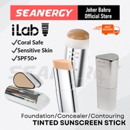 iLab Tinted Sunscreen Stick Balm SPF50+ PA+ Coral Safe for All Skin Type Sensitive Skin