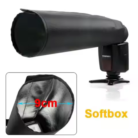 Foldable Snoot Flash Softbox Diffuser for YONGNUO Canon 580EX Nikon SB800 SONY Godox TT520 TT600 TT6